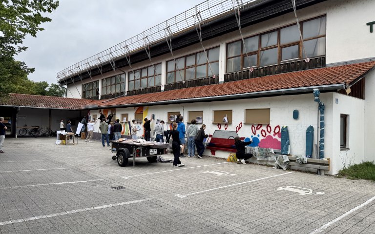 Graffiti-Projekt der Q12-Bilder