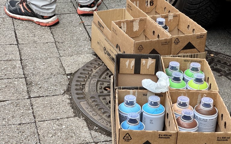 Graffiti-Projekt der Q12-Bilder