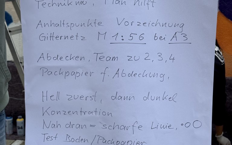 Graffiti-Projekt der Q12-Bilder