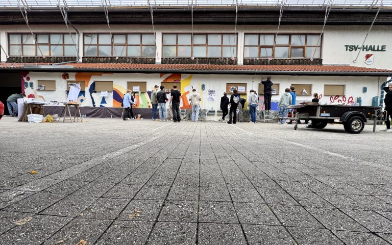 Graffiti-Projekt der Q12-Bilder
