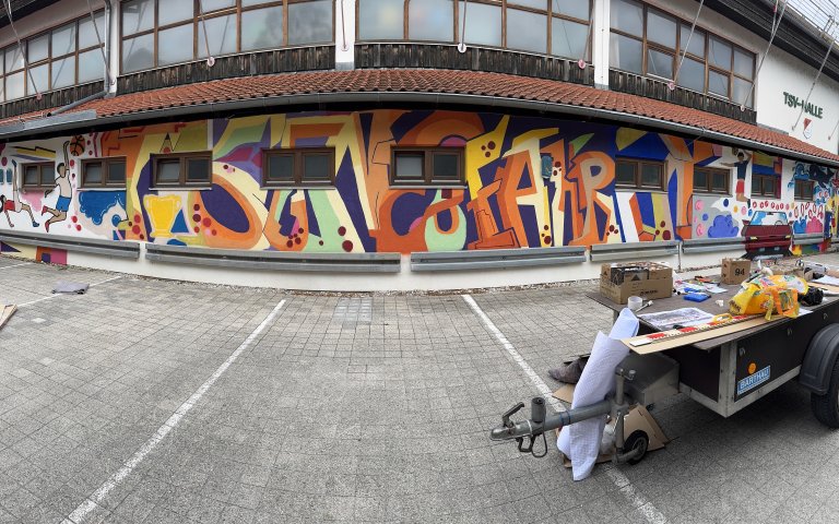 Graffiti-Projekt der Q12-Bilder